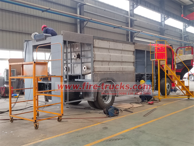 HOWO water foam firefighting truck on production