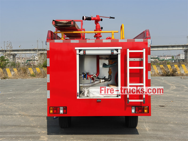 Rear view of Fire truck