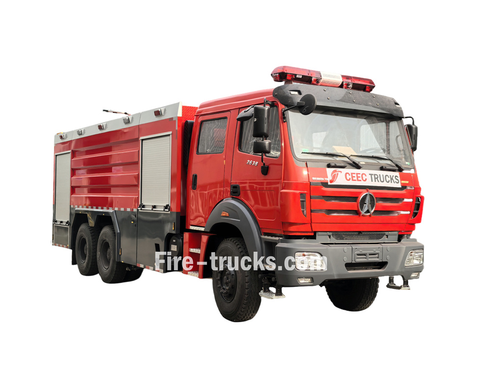BEIBEN 2638 12cbm water foam fire tender truck