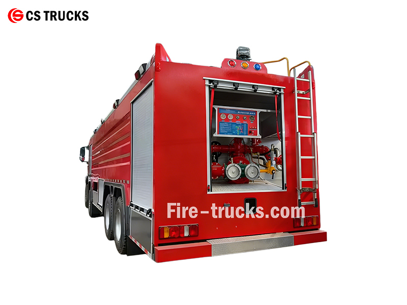 HOWO TX600 8X4 25000L foam fire engine