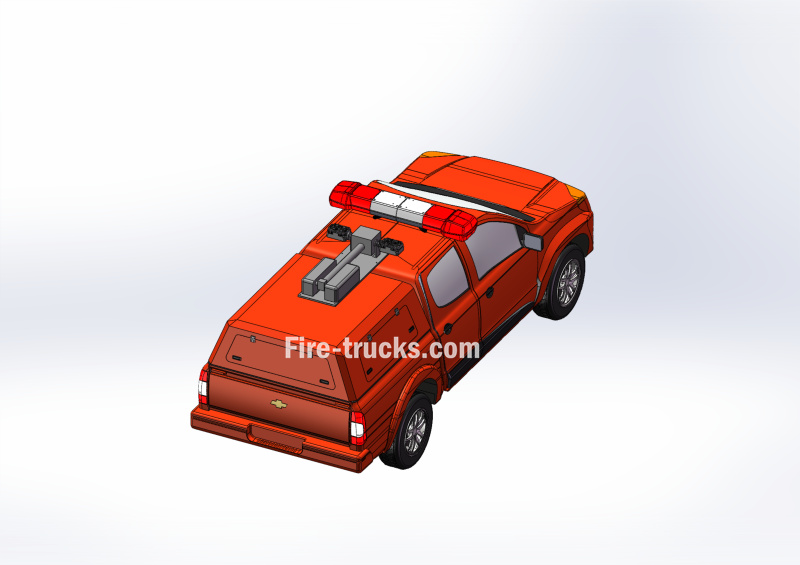 technical drawing for Donfeng nissan Light Rescue Truck pickup