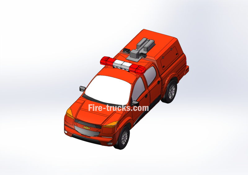 DONGFENG NISSAN Rescue fire pickup CAD drawing