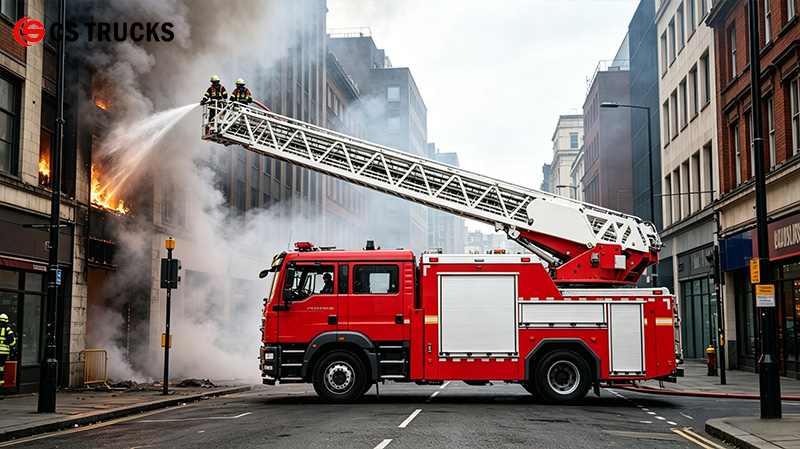 howo 25 Meter 360 Degree Turntable Aerial Ladder Fire Truck howo 25 Meter 360 Degree Turntable Aerial Ladder Fire Truck