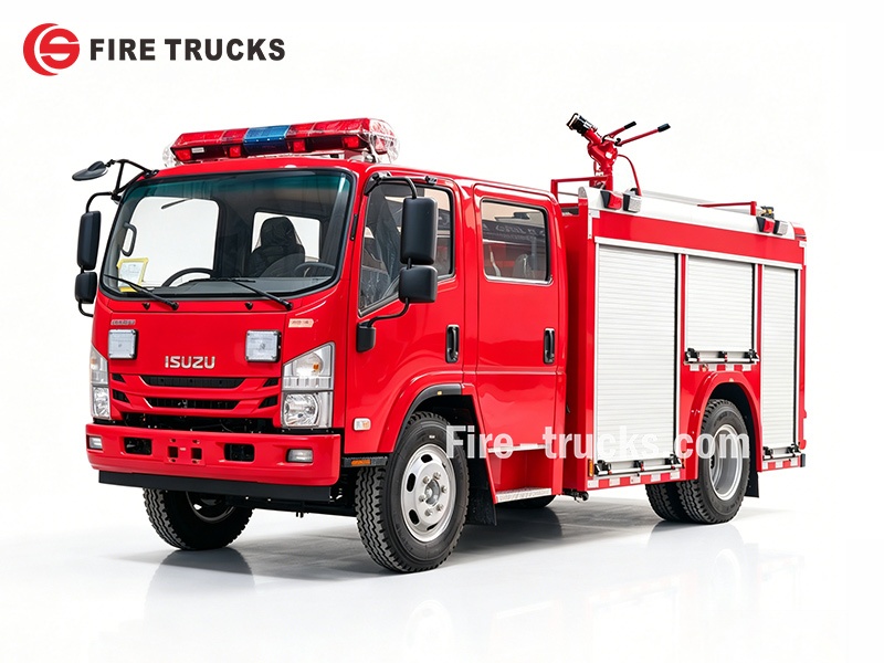 ISUZU NPR 4x2 Fire Fighting Water Tender Foam Fire Truck For Senegal