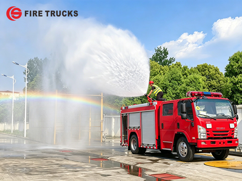 ISUZU NPR 189HP 4x2 Rural Foam Fire Rescue Truck