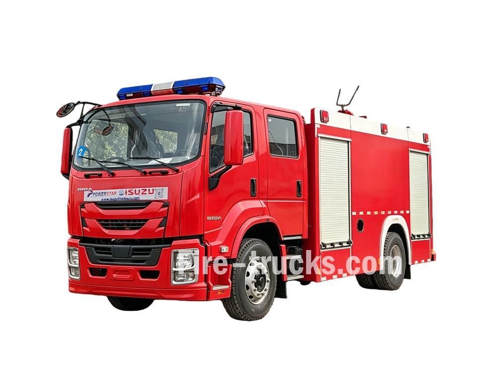 isuzu foam fire truck