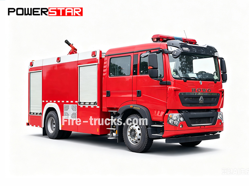 SINOTRUK HOWO TX 350 HP 4x2 Foam Fire Engine for Oil Refinery Storage Tank Fire Dubai