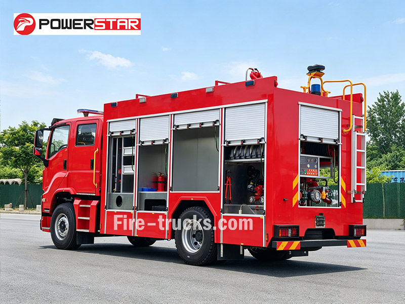ISUZU GIGA 4x2 Official Rescue Fire Truck for Albania Road Accident Fire