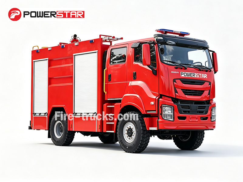 ISUZU GIGA 4x4 Official Fire Truck for Albania Oil Refinery Storage Tank Fire