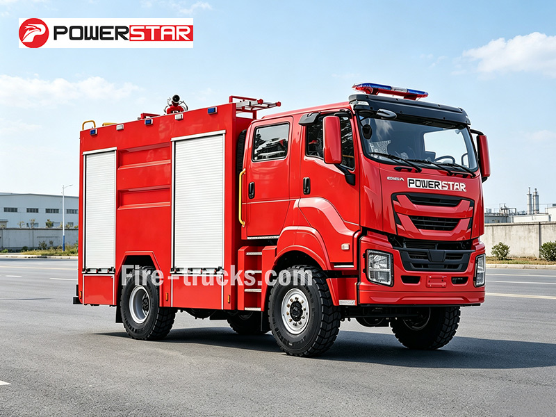 ISUZU GIGA 4x4 Foam Fire Truck for Albania Chemical Tank Area Fire
