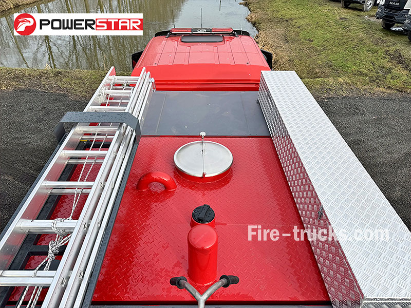 MAN TGM 18.290 4x4 Automatic Foam Fire Truck 5500L Water Foam 290HP Euro 5 for Albania Cement Plant and Mining Fire Emergency