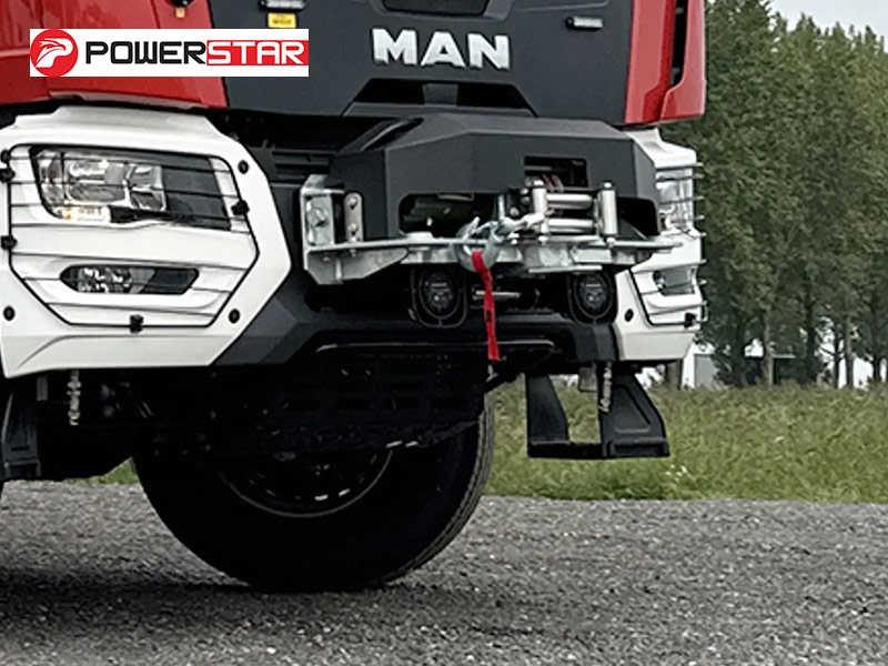 MAN Rescue Fire Pumper Truck 4x4 4400L Water Foam Tank 290HP Euro 5 with Rescue Winch