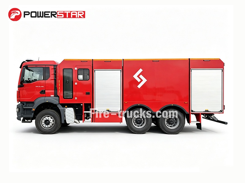 MAN TGS 33.400 6×4 Heavy Foam Dry Powder Fire Apparatus for Petrochemical Plant Fire Liberia