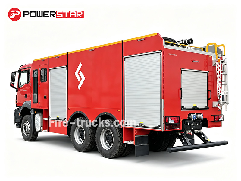 MAN TGS 33.400 6×4 GRP Water Foam Tank Fire Apparatus for Corrosive Chemical Fire Albania